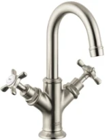 Axor Montreux mélangeur lave-mains nickel mat avec vidange 5/4