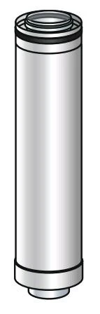 Ubbink CLVkit PP/Galva rallonge (longueur 500mm) 125/200 mm