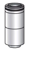 Ubbink CLVkit PP/Galva tuyau téléscopique (longueur 550/1000mm) 125/200 mm