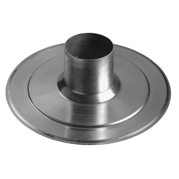 Ubbink Multivent aluminium plakplaat 166 mm - voor plat dak