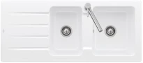 EVIER A ENCASTRER VILLEROY & BOCH ARCHITECTURA 1160 - 510 o 220 ! mm blanc alpine ceramicplus incl. vidage manuel, egouttoir reversible