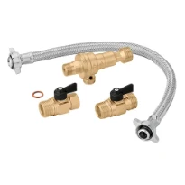 Caleffi CV set de remlissage 1/2 M 10bar/40°C max BELGAQUA 400 - INCL. Vanne à bille et clapet anti-retour CAb
