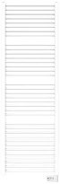 Procasa Balneo radiateur sèche-serviettes électrique 1411 x 495 mm - 700 Watt - RAL 9016 blanc signalisation