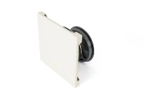 Begetube Profi-air bouche design avec régulateur de débit papillon 125 mm - blanc (pour pulsion et extraction)