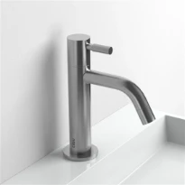 Clou Freddo 2 robinet eau froide - bec 120 mm - acier inoxydable brossé - version haute