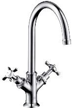 MELANGEUR DE LAVABO DUO-COMMANDE AXOR MONTREUX chromé sans vidage