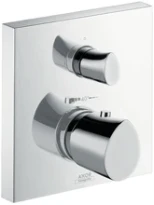 Axor Starck Organic plaque de finition pour thermostat encastré chromé avec robinet d’arrêt et inverseur