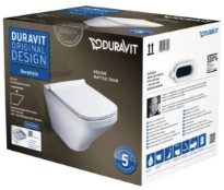 Duravit DuraStyle wc-suspendu PACK Rimless (wc-suspendu + siège Softclose) sans bride - blanc - B370xD540 mm