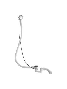 Duravit D-code vidage baignoire automatique - chromé - pour baignoire-garniture de trop-plein:vidage,milieu,incl. rallonge