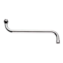 Grohe bec 3/4 forme-S chromé avec brise-jet - pivotable - sailli 300 mm