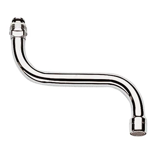 Grohe WSS draaibare uitloopbek M22 x 150 mm - S-vorm - chroom