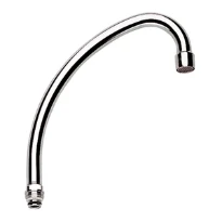 Grohe bec Costa M22 forme-U chromé avec brise-jet - pivotable - sailli 185 mm