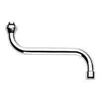 Grohe bec 3/4 forme-S chromé avec brise-jet, pivotable, sailli 200 mm