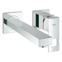 MELANGEUR DE LAVABO MONO-COMMANDE GROHE EUROCUBE chromé 2 trous, m-sie montage mural, saillie 231mm
