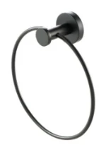 Geesa Nemox Black porte-serviette anneau 183 - 60 o 200  noir mat