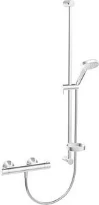 Hansa Unita 95 ! set de douche chromé montage mural thermostat-douche de tête - flexible - rampe