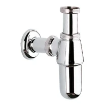 SIPHON POUR LAVABO GROHE 5/4 chromé avec rosace