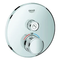 SET DE FINITION GROHE SMARTCONTROL chromé rond 1 sortie