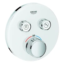 SET DE FINITION GROHE SMARTCONTROL moon white rond 2 sorties