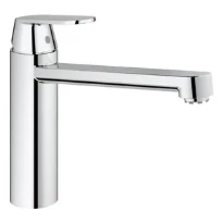Grohe Eurosmart Cosmopolitan mitigeur cuisine- chromé bec semi-haut - pour boiler écoulement libre