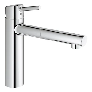 Grohe Concetto New mitigeur cuisine 1/2 chromé avec mousseur extractible