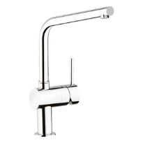 Grohe Minta mitigeur cuisine - chromé - L-bec d'écoulement - débit réglable