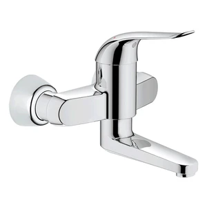 MELANGEUR DE LAVABO MONO-COMMANDE GROHE EUROECO 1/2 chromé montage mural saillie 197mm, mobile