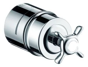 COURBE DE RACCORDEMENT AXOR MONTREUX chromé fixfit avec robinet d'arret 1/2