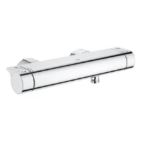 Grohe Grohtherm 2000 New rob. thermostat. douche 1/2 sans tablette chromé montage mural, avec anti-retour Belgaqua
