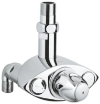 Grohe Grohtherm XL thermostat 4/4 . chromé montage mural - sans robinet d'arrêt - sans raccords