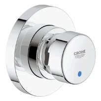 Grohe Euroeco Contropress robinet de douche 1/2 temporisé chromé index rouge/bleu