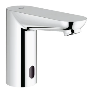 Grohe Euroeco Robinet lavabo éléctronique chromé pile 6V,bouchon de sécurité 60sec, Ecojoy(7,5L/m)
