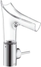 MELANGEUR DE LAVABO AXOR STARCK V chromé comfortzone 140 saillie 125mm,poignée à gauche ou à droite du bec
