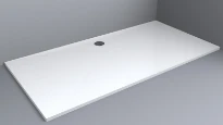 Designstone Solid Flat receveur de douche 1800 x 900 x 26 mm - blanc - avec gelcoat