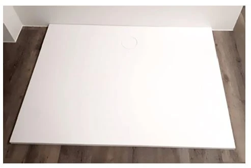 Procasa Solid Shower receveur de douche solid surface 1400 x 900 x 26 mm - blanc mat - plaque de finition inclus