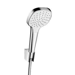 Hansgrohe Croma Select E set baignoire 1 jet/Porter blanc/chromé 1250mm