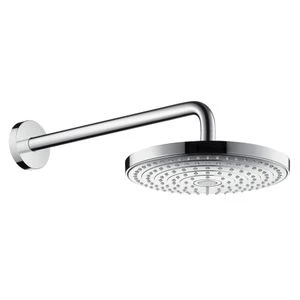 Hansgrohe Select S 240 tête de douche de pluie montage mural chromé 2 jet avec bras de douche 39CM- rond