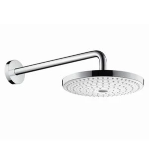Hansgrohe Select S 240 douche de tête 24CM montage mural blanc/chromé écosmart,bras de douche 39cm, 2 jetss