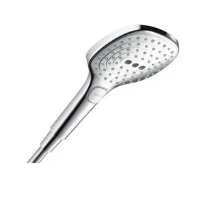Hansgrohe Select E 120 douchette écosmart chromé Quickclean, 3 jets avec bouton Select, max 9L/min