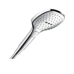 Hansgrohe Select E 120 douchette écosmart chromé Quickclean, 3 jets avec bouton Select, max 9L/min