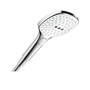 Hansgrohe Select E douchette à main 120MM Ecosmart blanc/chromé Quickclean, 3 jets avec bouton Select
