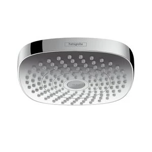 POMME DE DOUCHE HANSGROHE CROMA SELECT E blanc/chromé 180, 2 jet, Ecosmart