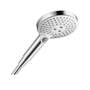 Hansgrohe Raindance Select S douchette blanc/chromé quickclean, 3 jets, avec bouton Select