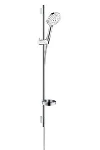 Hansgrohe Raindance Select set de douche Unica'S Puro 90CM  blanc/chromé 3 jets,m/barre murale,porte-savon,flexible 160CM