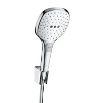 DOUCHETTE HANSGROHE RAINDANCE S. E 120 120 MM blanc/chromé carré 3 jets, support de douche, flexible 160cm