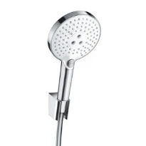Hansgrohe Raindance S. E 120 douchette à main 120 MM rond blanc/chromé 3 jets, support mural et flexible 160cm