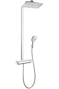 COLONNE DE DOUCHE HANSGROHE RAINDANCE SELECT E chromé E360 - ecosmart douche de tête 1jet- douchette 3jet,flexible 160CM