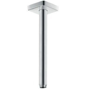 BRAS DE DOUCHE HANSGROHE 27MM chromé montage au plafond saille 300mm - avec rosace carrée 80x80mm