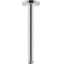 Hansgrohe bras de douche 27MM montage au plafond chromé sailli 300mm - rosace ronde 80mm
