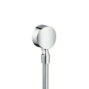 Hansgrohe FixFit S coude de raccordement mural 1/2 - chromé - avec articulation sphérique et clapet anti-retour